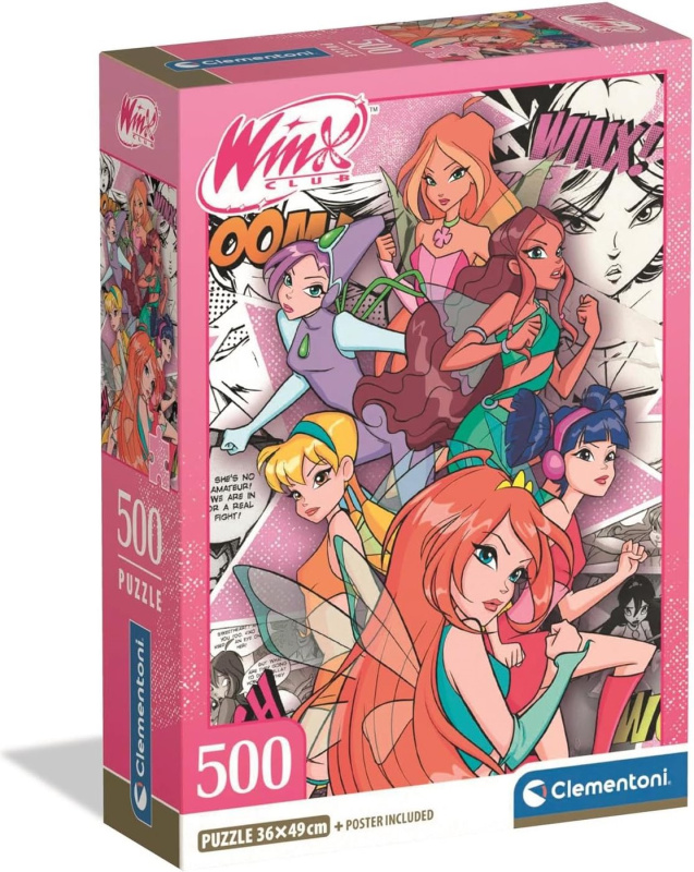Puzzle Clementoni 500 dílků Winx