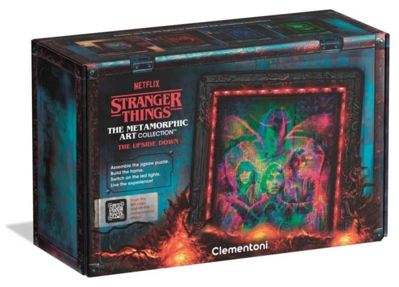 stranger things the upside down puzzle 520 dílků s led osvětlením clementoni