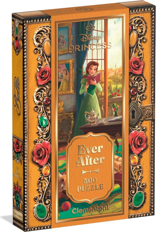 Clementoni puzzle Disney Princezny – Kráska a zvíře 500 dílků