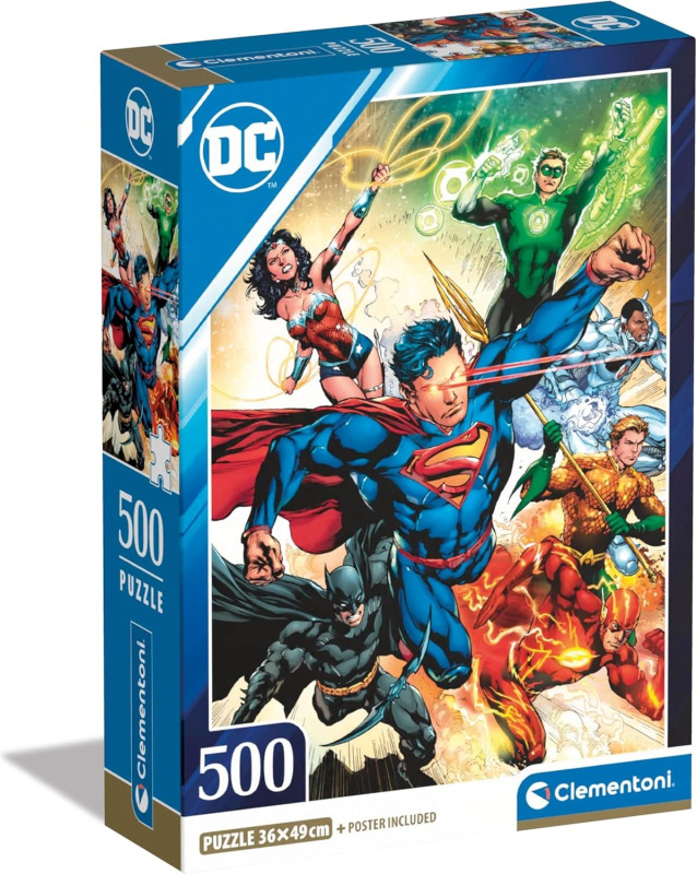 CLEMENTONI DC Comics Liga Spravedlnosti 500 dílků