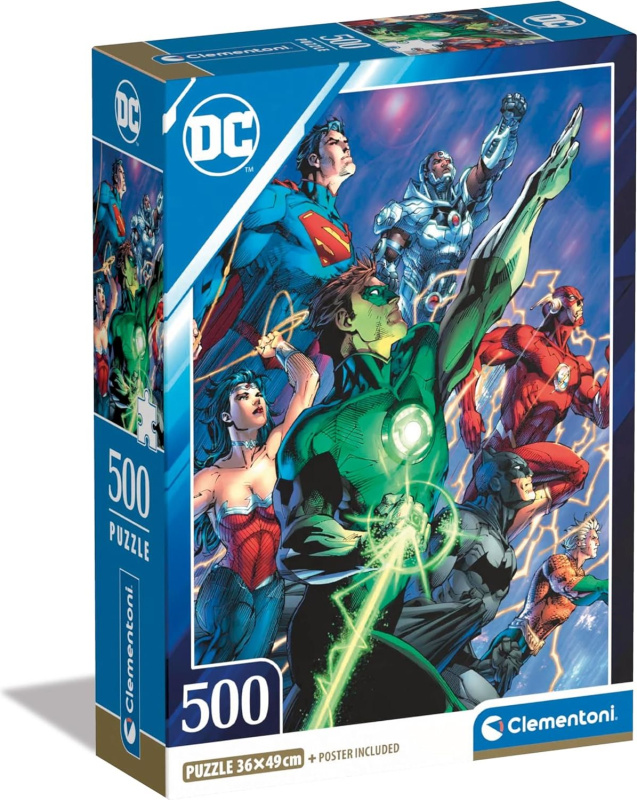 CLEMENTONI DC Comics Liga Spravedlnosti 500 dílků