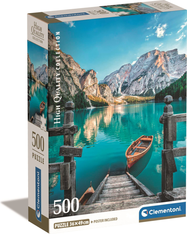 Puzzle 500 Braies lake Compact