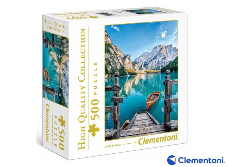Puzzle 500 Braies lake Compact