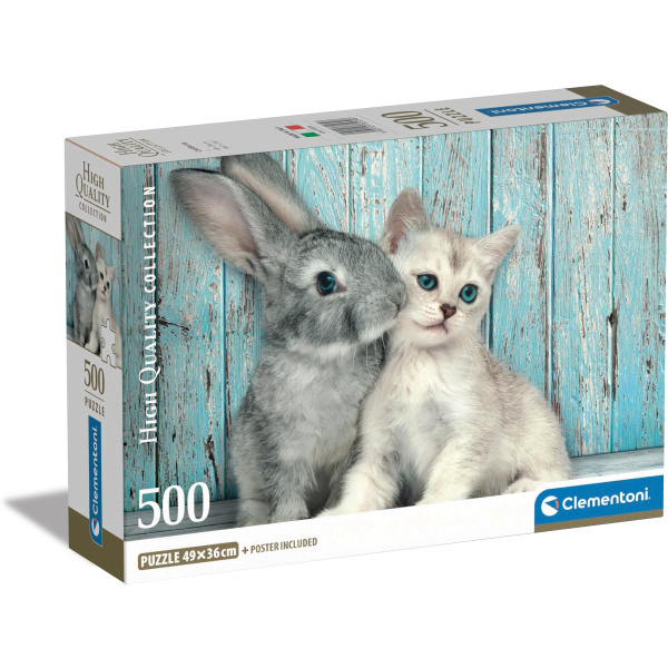Clementoni Kočka a králík 35004 500 dílků
