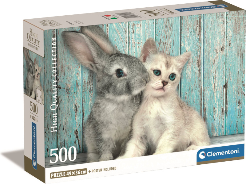 Clementoni Kočka a králík 35004 500 dílků