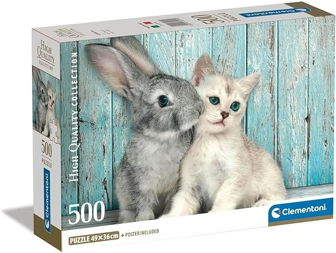 Clementoni Kočka a králík 35004 500 dílků