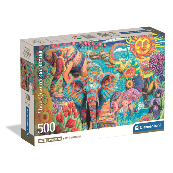Puzzle Karneval Slonů 500 Dílů