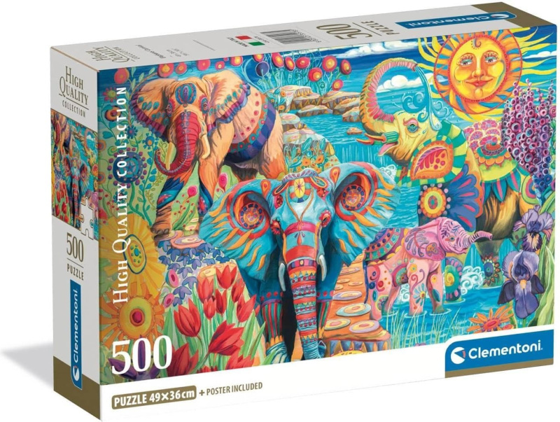 Puzzle Karneval Slonů 500 Dílů