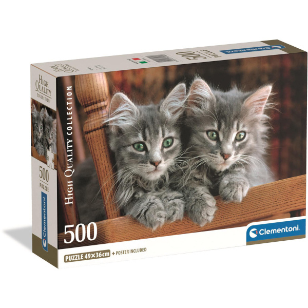 Clementoni puzzle s koťaty 500 dílků