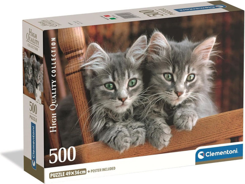 Clementoni puzzle s koťaty 500 dílků