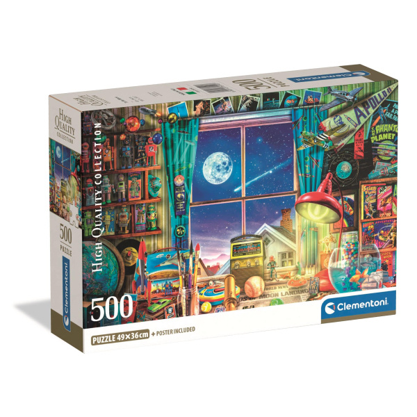 Clementoni puzzle cesta na Měsíc 500 dílků