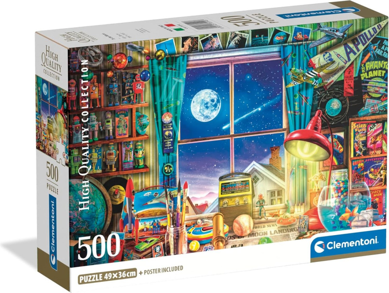 Clementoni puzzle cesta na Měsíc 500 dílků