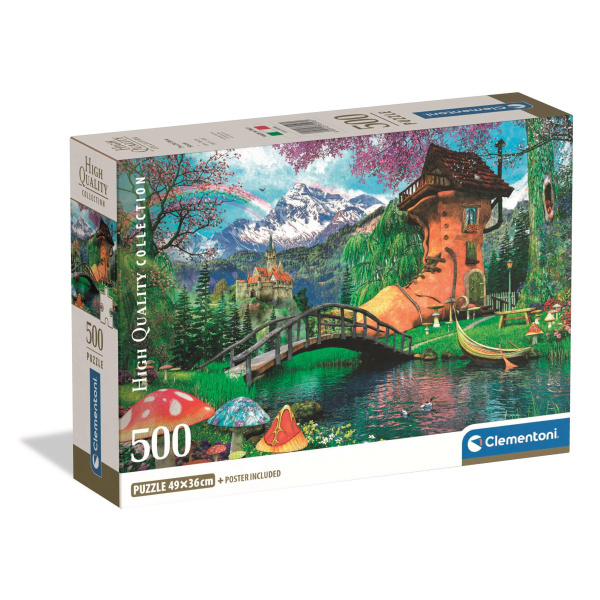 Puzzle Dům ve tvaru boty 500 dílků