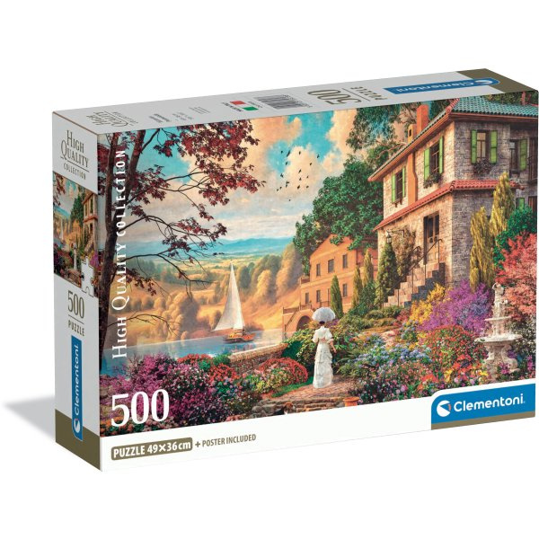 CLEMENTONI puzzle Viktoriánská promenáda 500 dílků