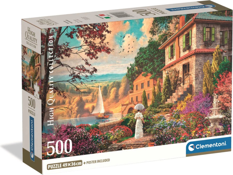 CLEMENTONI puzzle Viktoriánská promenáda 500 dílků