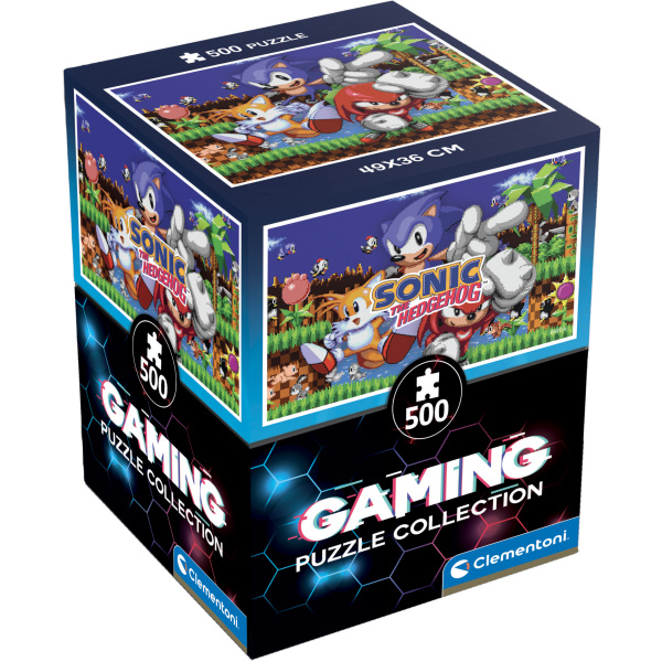 Puzzle CLEMENTONI Gaming Collection Sonic – 500 dílků