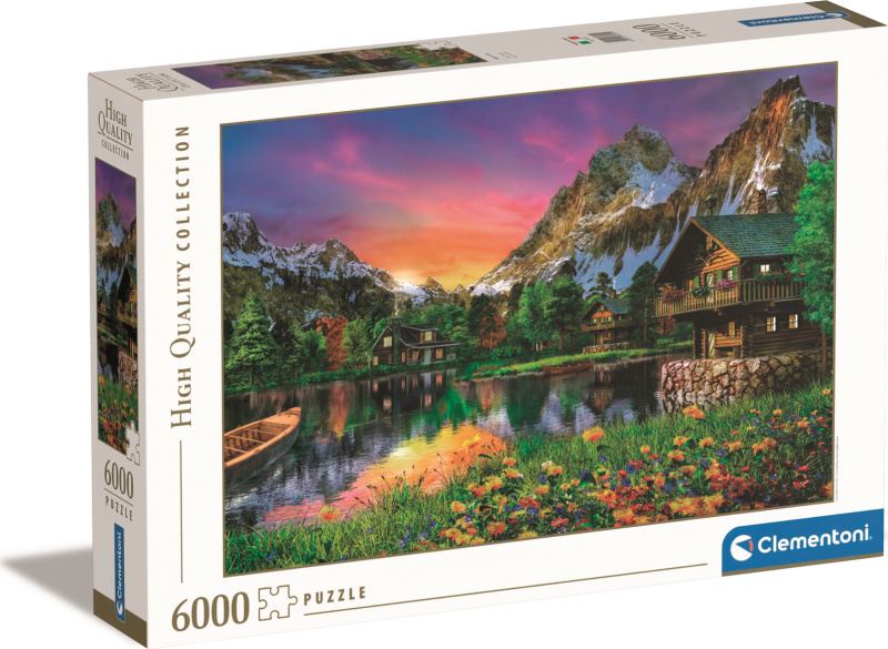Puzzle 6000 dílků jezero v Alpách