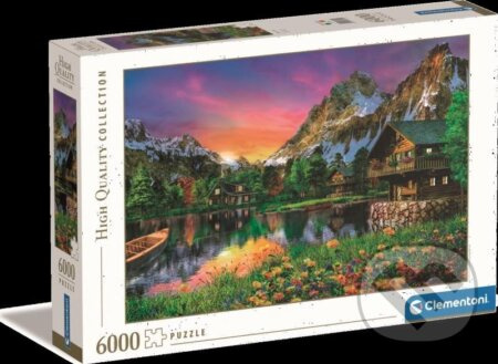 Puzzle 6000 dílků jezero v Alpách