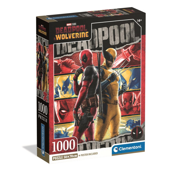 Clementoni puzzle Marvel: Deadpool a Wolverine 1000 dílků
