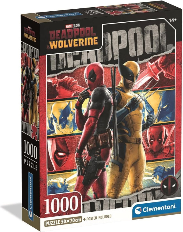 Clementoni puzzle Marvel: Deadpool a Wolverine 1000 dílků