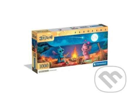 Clementoni - Puzzle 1000 Panorama Disney Stitch