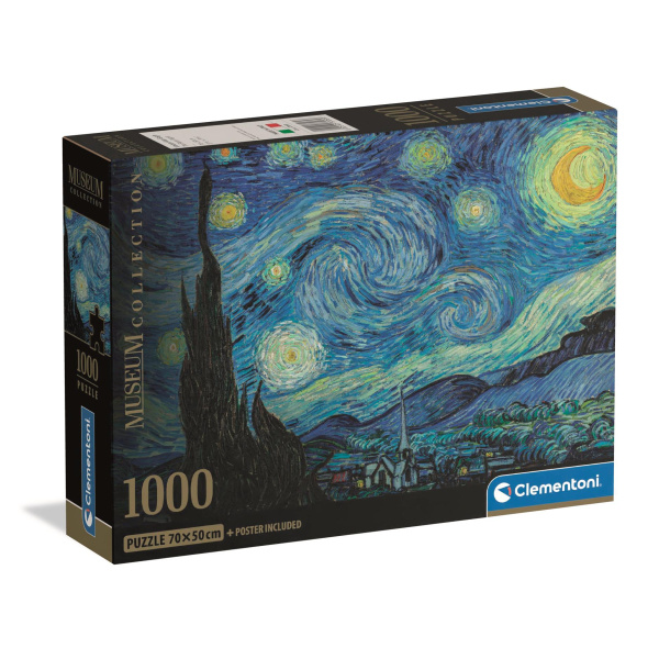 Clementoni Puzzle Muzeum Kolekce: Hvězdná noc 1000 dílků