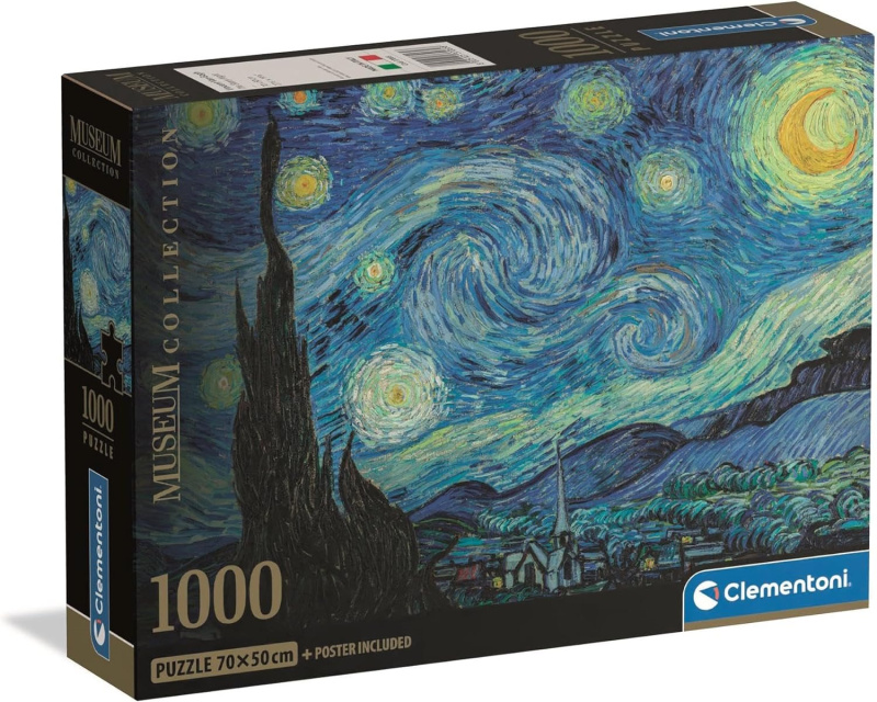 Clementoni Puzzle Muzeum Kolekce: Hvězdná noc 1000 dílků