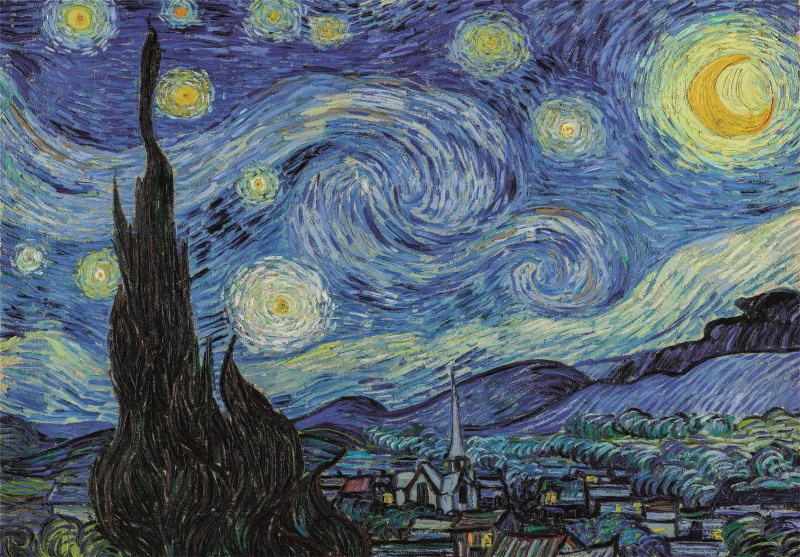 Clementoni Puzzle Muzeum Kolekce: Hvězdná noc 1000 dílků