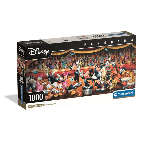 Clementoni panoramatické puzzle Disney Orchestr 1000 dílků