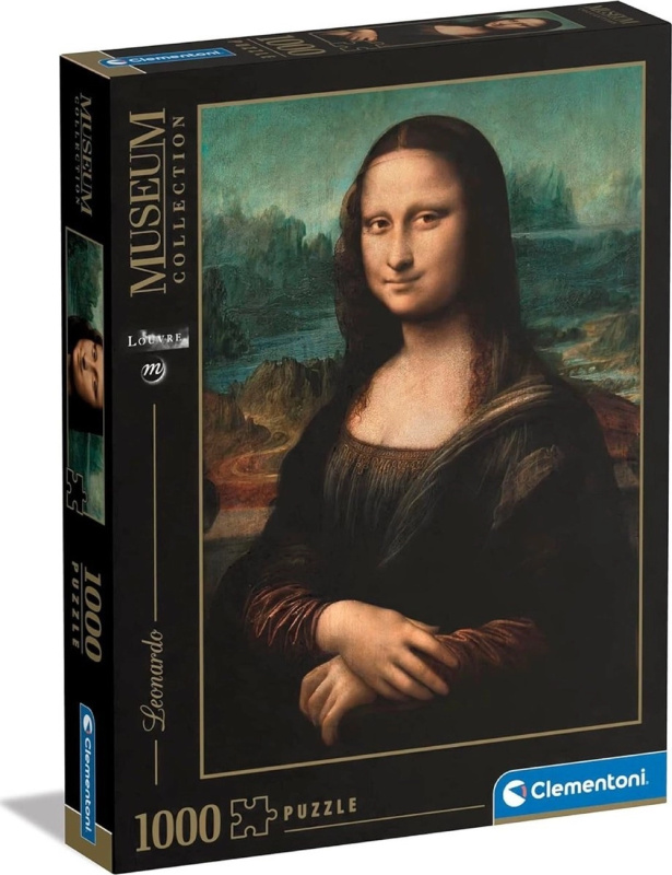 Puzzle 1000 dílků CLEMENTONI Leonardo – Mona Lisa (Museum Collection)