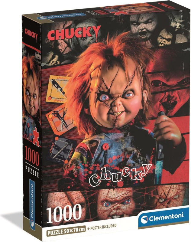 Puzzle Clementoni 1000 dílků Horory: Chucky