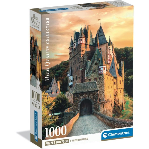 Puzzle CLEMENTONI Zlatá hodina na hradě Eltz 1000 dílků