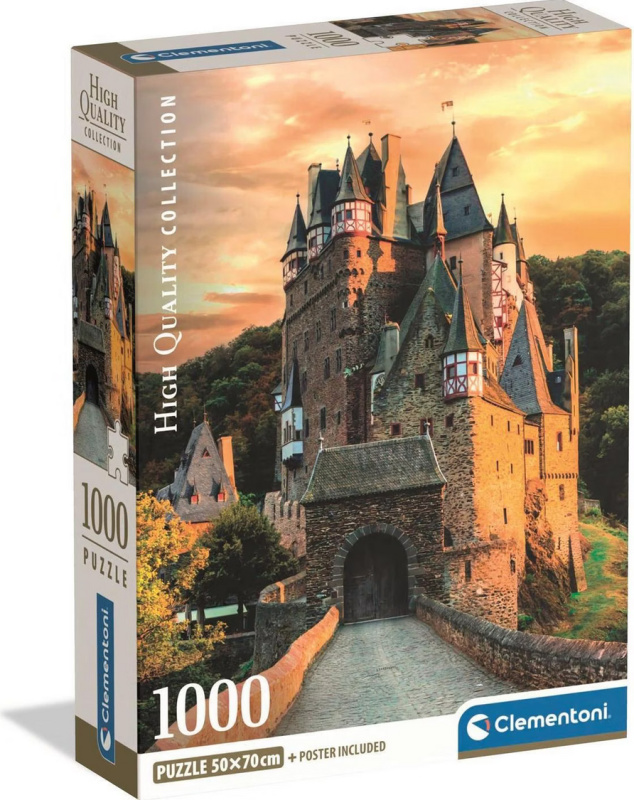 Puzzle CLEMENTONI Zlatá hodina na hradě Eltz 1000 dílků