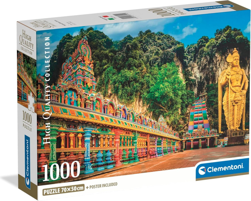 Clementoni puzzle 1000 dílků compact malované Batu Caves