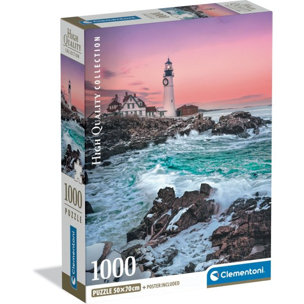 Puzzle První sníh na Portland Head 1000 dílků CLEMENTONI