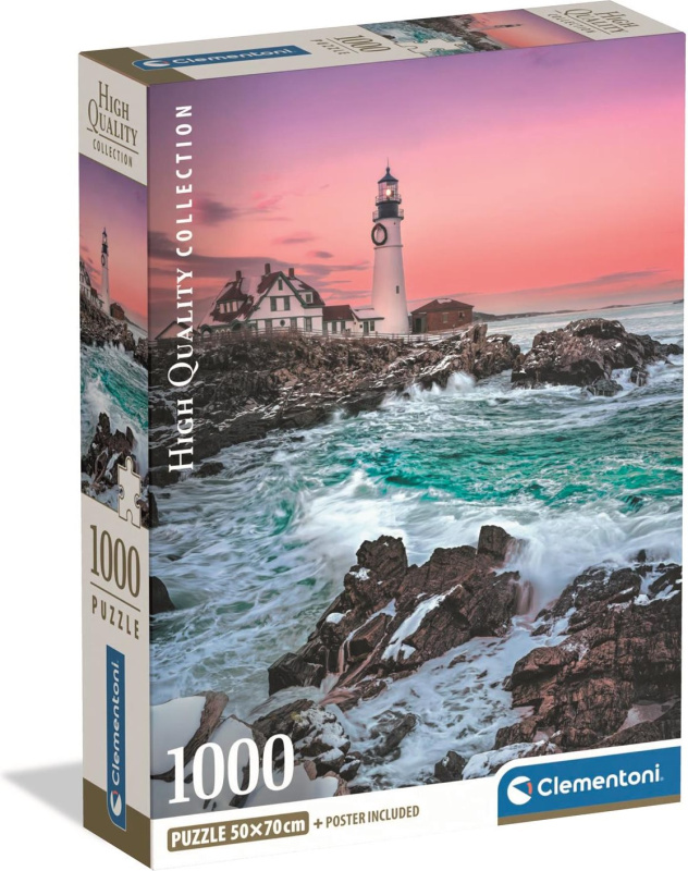 Puzzle První sníh na Portland Head 1000 dílků CLEMENTONI