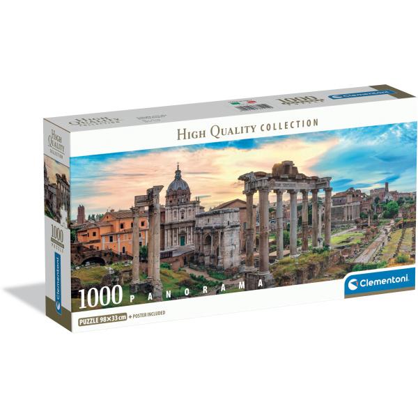 Clementoni panoramatické puzzle Soumrak nad věčným městem 1000 dílků