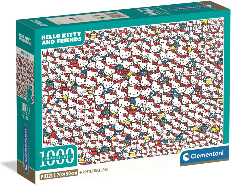 Puzzle CLEMENTONI Impossible Hello Kitty 1000 dílků