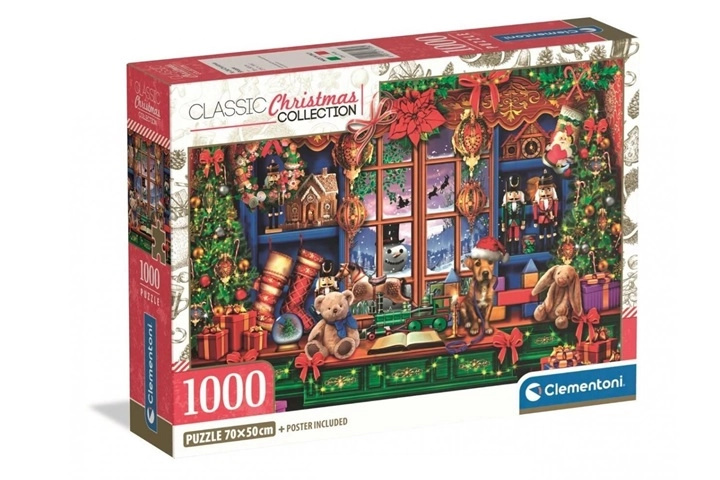 Clementoni puzzle 1000 dílků vánoční krámek