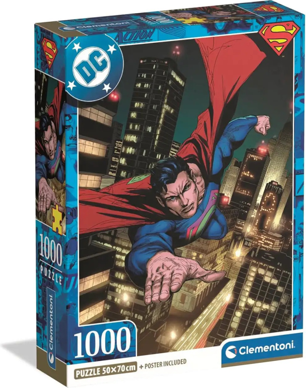 Clementoni puzzle Superman: Ochránce 1000 dílků