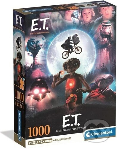 Puzzle CLEMENTONI kultovní filmy: E.T. Mimozemšťan 1000 dílků