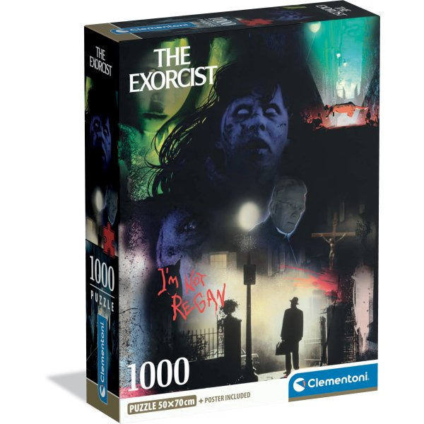 Clementoni puzzle Exorcist – hororový filmový koláž 1000 dílků (compact)