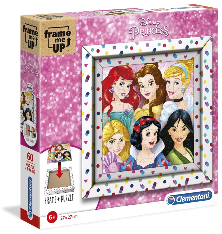 Puzzle CLEMENTONI Frame Me Up DISNEY princezny 60 dílků