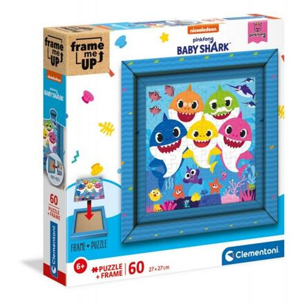 CLEMENTONI Puzzle Frame Me Up Baby Shark 60 dílků