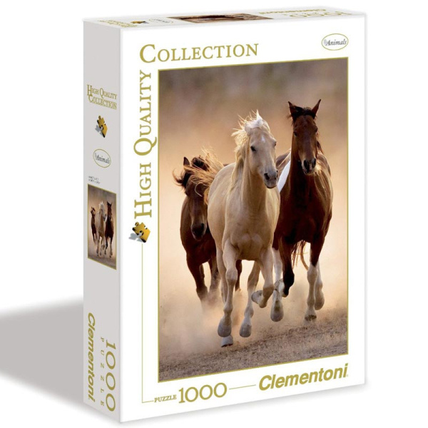 Clementoni Puzzle Běžící koně 1000d