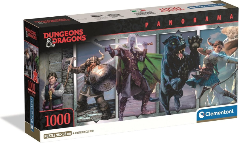 Panoramatické puzzle CLEMENTONI DUNGEONS & DRAGONS 1000 dílků
