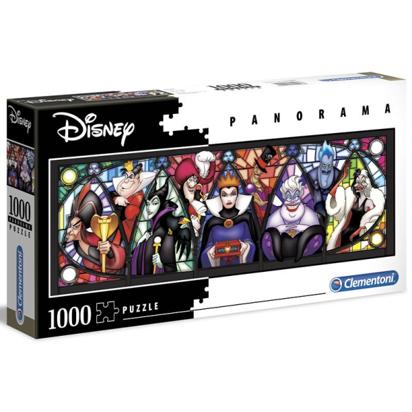 CLEMENTONI Panoramatické Disney padouchové 1000 dílků
