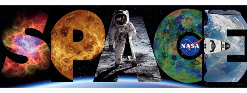 CLEMENTONI Panoramatické Space: NASA 1000 dílků