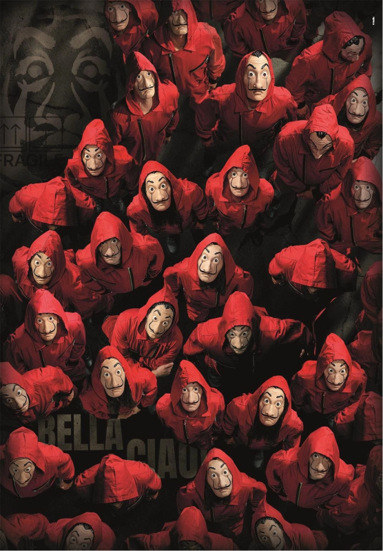 CLEMENTONI Netflix: Papírový dům Maskovaní 1000 dílků