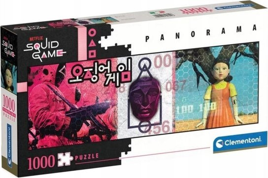 CLEMENTONI Panoramatické Netflix: Squid Game Hra na oliheň 1000 dílků